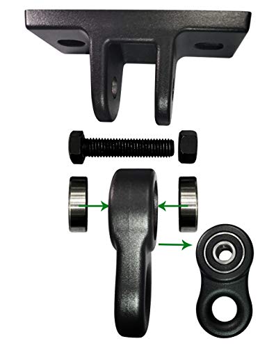 ABUSA Heavy Duty Black Swing Hangers Screws Bolts Included Over 5000 lb Capacity Playground Porch Yoga Seat Trapeze Wooden Sets Indoor Outdoor 2 Pack - color: 2 Packs Black, size: 2 Pack