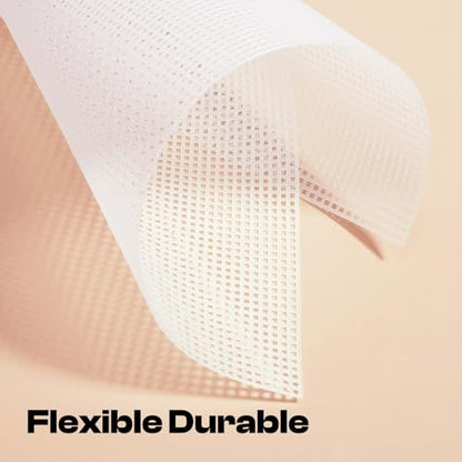 Caydo Plastic Canvas Sheets, 4 Pieces 7 Count 10.5 X 13.5 Inch Plastic Mesh | Plastic Canvas, Eye Mesh for Embroidery, Acrylic Yarn Crafting, Knit Crochet Projects and Make Dividers - color: Clear White - 4pcs