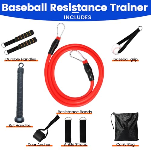 Davllin Baseball Resistance Trainer,Training Aid for Baseball Softball Pitchers,Interchangeable Grips to Build Arm Strength,Arm Bands for Baseball Players,Baseball Throwing Trainer,Great to Warm-Up - style: 13-in-1 Update