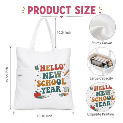 Teacher Tote Bags for Travel Shopping, Teacher Appreciation Gifts - color: Style-3