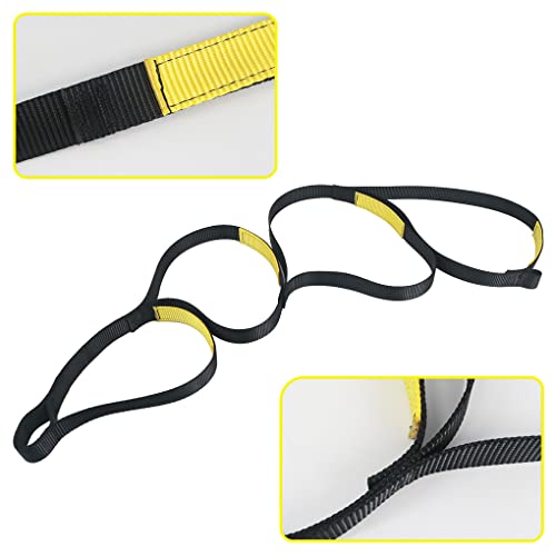 NewDoar Foot Ascender Loop for Climbing Tree Arborist - color: Black Green