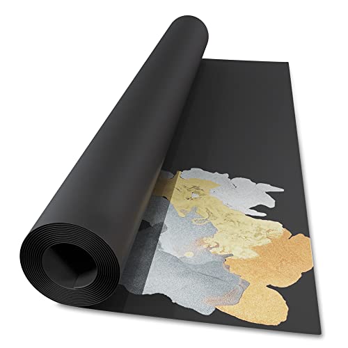 Large Black Drawing Paper Roll (23x50.25, 200gsm) - Premium Art Paper for Drawing and Painting - Great for Classrooms and Creative Projects - size: 23x50 (Roll)