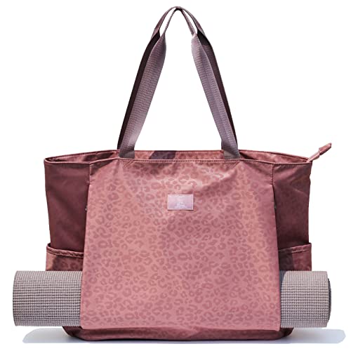 ESVAN Yoga Mat Bag Yoga Tote Carrier Shoulder Bag Carryall Tote for Office,Yoga,Pilates,Travel,Beach and Gym - color: B