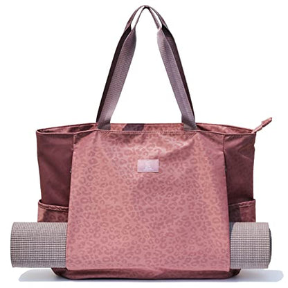 ESVAN Yoga Mat Bag Yoga Tote Carrier Shoulder Bag Carryall Tote for Office,Yoga,Pilates,Travel,Beach and Gym - color: B