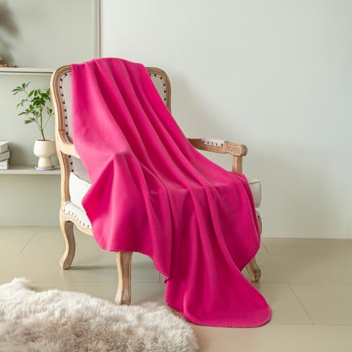 CAI TENG Fleece Throw Blanket Blankets for Couch Bed 50x60 6 Pack Kids Blanket Throws Polar Fleece Fabric Soft Cozy Travel Blankets Lightweight Small Throws Wedding Gifts Travel Hot Pink - color: Hot Pink