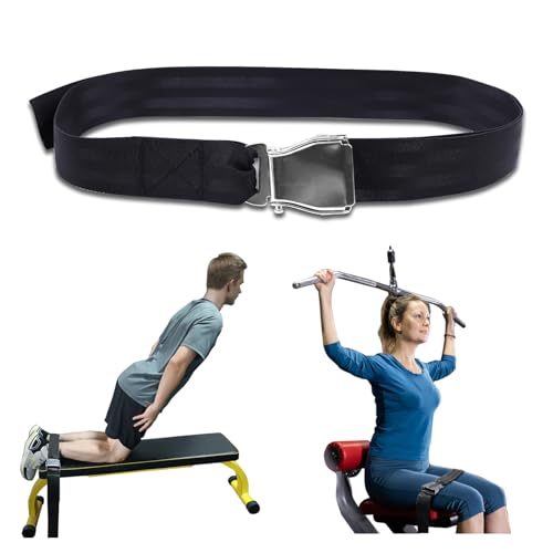 Nordic Hamstring 컬 스트랩, 퀵 릴리즈 버클 포함 - 노르딕 컬, 레그 익스텐션 및 홈 체육관 운동을 위한 조절 가능한 다리 스트랩 - 남성 및 여성용 쉬운 사용
