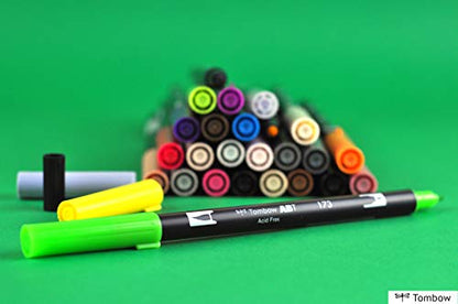 Tombow ABT 027 Dual Brush Pen - Dark Ochre - color: 027 Dark Ochre