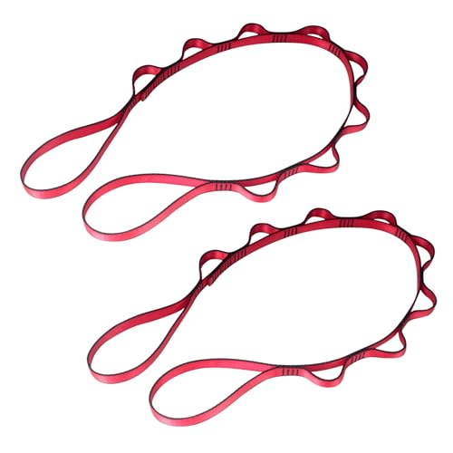 2pcs Daisy Chains, Adjustable Nylon Strap - color: Red