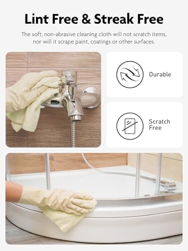Fantasticlean Microfiber Cleaning Cloth Roll- 40 Sheets, 12" x 12" (Beige) - color: Beige, size: 40 pack