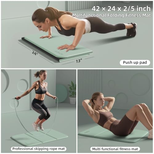 Foldable Exercise Pad Extra Thick 1.2" x 14" x 24"