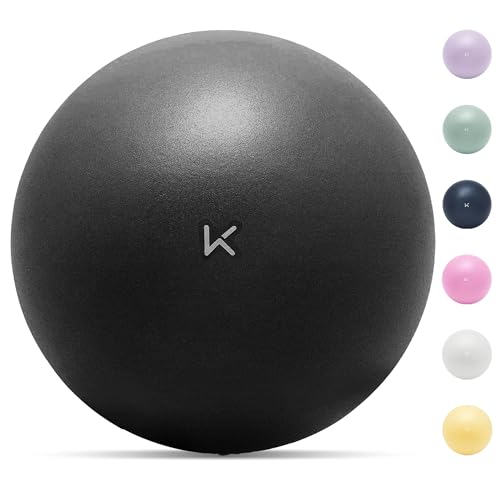 KEEP Exercise Ball Anti-Burst - Thickened Yoga Ball Pilates Ball for Physical Therapy, Fitness Ball for Workout, Core Strength and Physical Therapy - color: black, size: 25cm
