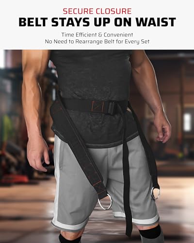 THEFITGUY Squat Power & Flexibility Bundle – Ultimate Squat Belt and Quads Stretcher Strap for Strength Training and Flexibility