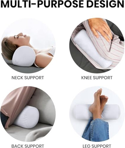 Utopia Bedding Bolster Pillow Inserts, 6x16 Neck roll Pillow, 1 Pack, White - color: White, size: 6x16 Inch (Pack of 1)