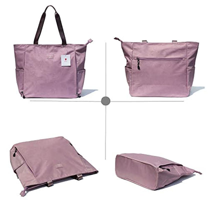ESVAN Yoga Mat Bag Yoga Tote Carrier Shoulder Bag Carryall Tote for Office,Yoga,Pilates,Travel,Beach and Gym - color: H Pink