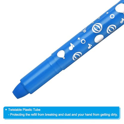 PATIKIL Gel Crayons, 3PCS Watercolor Crayons Silky Water Soluble Twist Bulk for Artists Coloring Drawing Painting, Blue Crayon - color: Blue