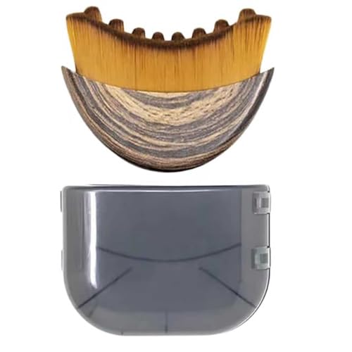 Lymphatic Contour Face Brush Lymphatic Drainage Massager Double Chin Reducer Lymphatic Drainage Brush for Face Ergonomically Designed to Fit The Skin Precisely and Relieve Fatigue - color: Brown