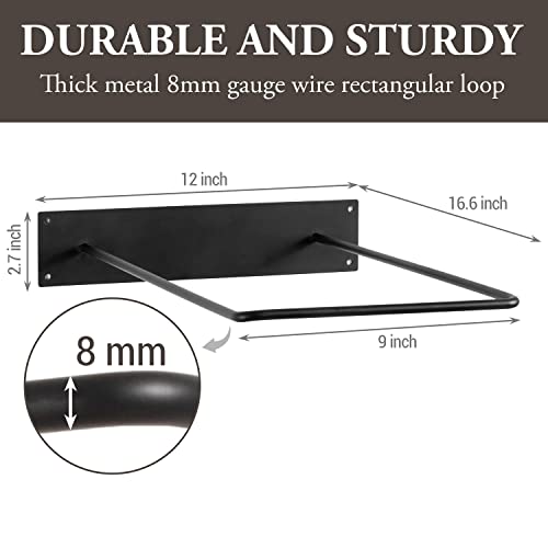 MyGift 4pc Yoga Ball Storage Rack, Black Metal Wall Mounted Gym Holder