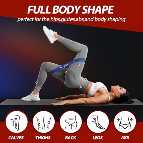 Resistance Bands for Pull Up Assist, Stretch Bands & Exercise Workout Set - color: 15-125LBS COLOR+Mini Bands