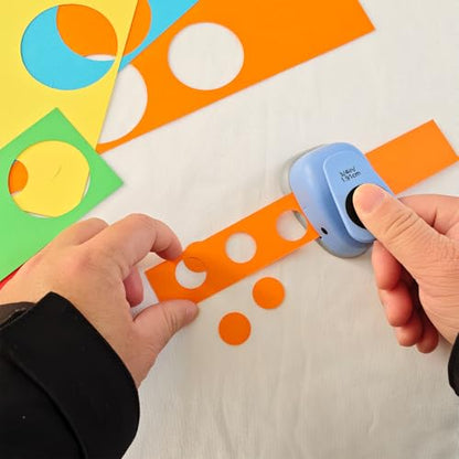 2‑Pcs Circle Hole Paper Punch Set, Puncher Cutting Diameter 3/4‑inch,1‑inch | Gift Wrapping, Cardstock, Crafting Design, Scrapbook Tools, Arts Fun Projects, Christmas and Birthday Gifts, Office Supplies. - size: 2 SMALL SIZE