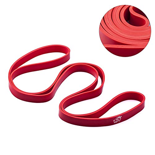 Fit Simplify Pull Up Assist Resistance Bands for Fitness, Physical Therapy, Stretching, Mobility and Exercise - color: Red