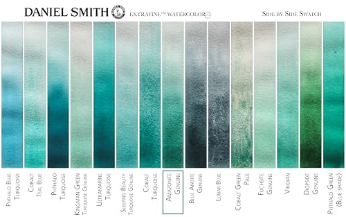 Daniel Smith Extra Fine Watercolor Paint, 5ml Tube, Amazonite Genuine, 284610163 - color: Amazonite Genuine
