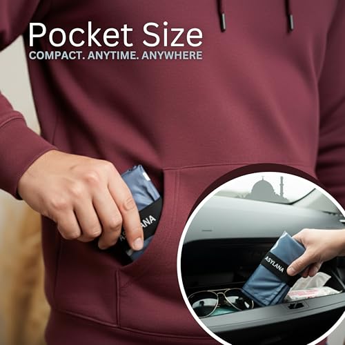 Portable Islamic Pocket Prayer Mat, Waterproof & Lightweight Thin Travel Sajjadah, Foldable Compact Small Muslim Praying Rug with Elastic Band, Essential Salah Gift Accessory - color: Bukhari Gray