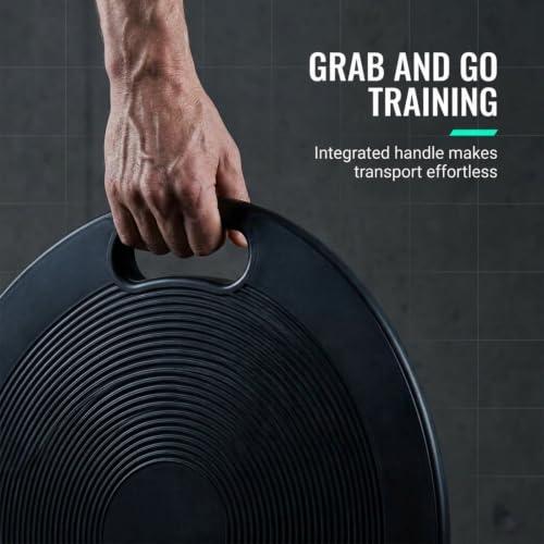 Wobble Balance Board for Exercise & Stability Training, Portable Balance Trainer with Handle, Eco-Friendly Construction, Non-Slip Surface for Core Workouts, Yoga & Home Fitness