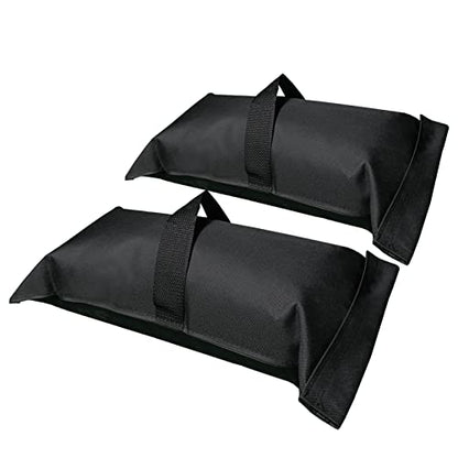 D&ONEHOS Umbrella Base Weight Fillable Sandbags, Sandbags for Weight(60LBS), Sandbag Weights for Patio Umbrella for Outdoor Garden，Set of 2，Black(Without Sand) - size: 60lbs(2 x 30lbs)