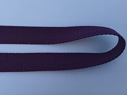 1 Inch Cotton Webbing 10 Yards Cotton Strap for Tote Canvas Bags Crafts Sewing (2009 Dark Purple) - color: 2009 dark Purple