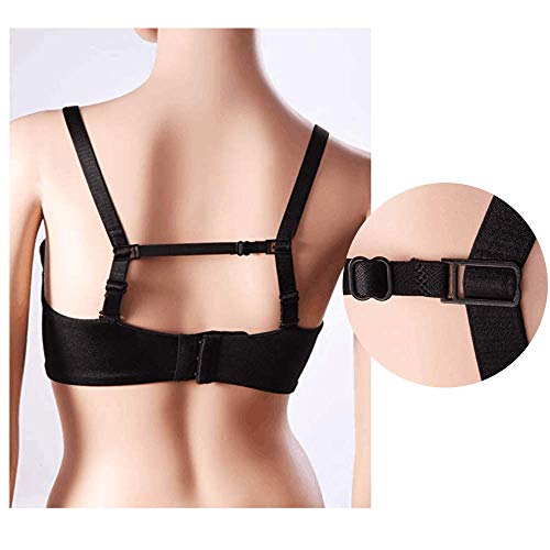 Women's Non-slip Elastic Bra Strap Holder Racer Back - Conceal Straps - color: Multicoloured-12pcs