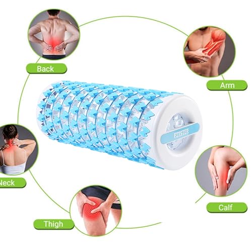 Collapsible Foam Roller for Exercise and Recovery (13 Inches), Easily Portable at 5.5 inches (Blue) - color: Blue