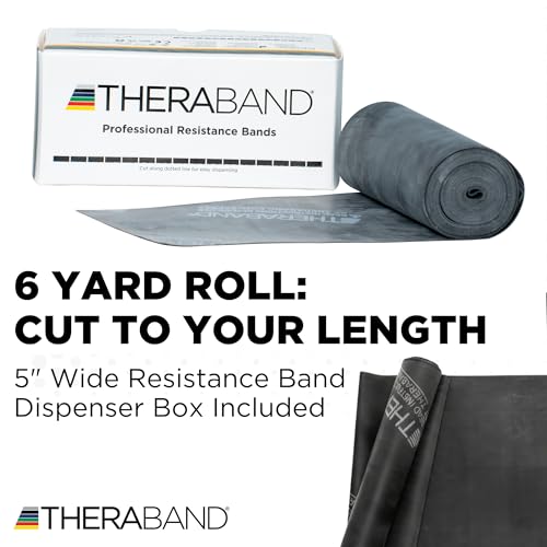 THERABAND Resistance Band Black, Special Heavy, 6-Yard Roll, Latex - color: Black - Special Heavy