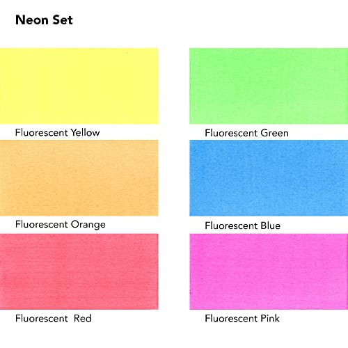 Daler Rowney FW ACR Ink Set 6X29.5ML NEON - style: 6 Pack, Neon