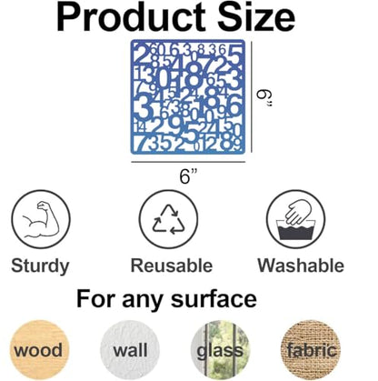 Texture Stencils for Painting Geometric Stencils for Mixed Media 6" | Cubist Layering Background Stencil for Painting on Wood Furniture Card Canvas Scrapbook - style: Cubist