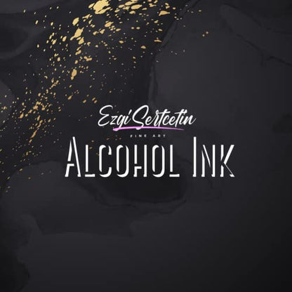 Premium Alcohol Ink by Ezgi Sertcetin (Metallic Brownie) - color: Metallic Brownie