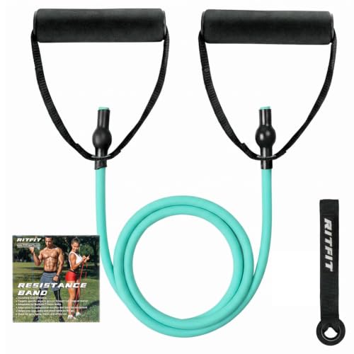 RitFit Single Resistance Bands with Handles Door Anchor for Home Gym - size: 12-16lbs