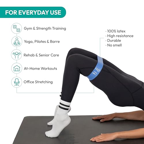 Fitness Resistance Bands Set Stretch Bands for Exercise Bands Resistance for Home Workout Bands, with Handles Bands for Working Out Portable Fitness Bands Resistance Bands for Women Elastic Band - color: BLUE