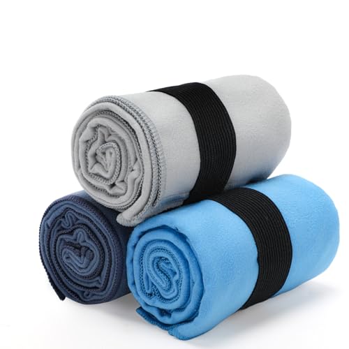 3 Pack Gym Towel Men Women Quick Dry Microfiber Workout Gear for Body Sweat Sports Exercise Fitness Tennis Running Cycling Hiking Weight Lifting Yoga Towels(3 Pack) - color: 3 Pack