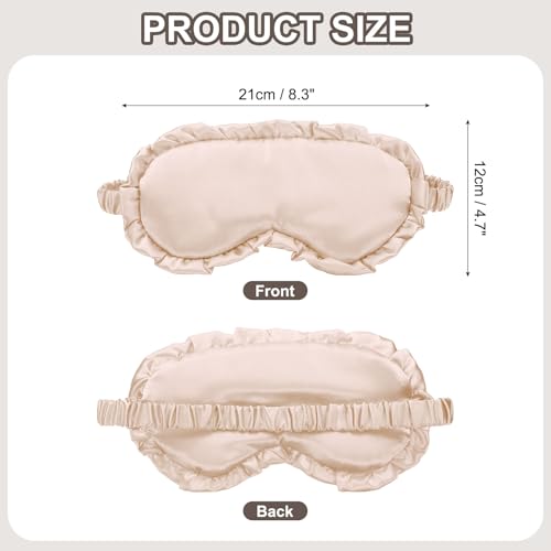 uxcell Silk Sleep Masks, Soft Satin Eye Protection Block Light Masks, Block Light Eye Sleep Cover with Adjustable Straps, Unisex for Nighttime Sleeping, Travel and Office Nap, Light Pink - color: Light Pink