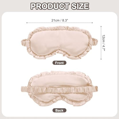 uxcell Silk Sleep Masks, Soft Satin Eye Protection Block Light Masks, Block Light Eye Sleep Cover with Adjustable Straps, Unisex for Nighttime Sleeping, Travel and Office Nap, Light Pink - color: Light Pink