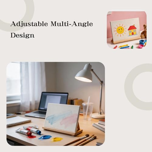 Desktop Easel,Easel for Painting – Adjustable Wooden Stand for Tabletop, Perfect for Artists, Students, and Hobbyists