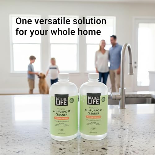 Better Life All Purpose Cleaner - Multipurpose Home and Kitchen Cleaning Spray for Glass, Countertops, Appliances, Upholstery & More - Multi-surface Spray Cleaner - 24oz (Pack of 2) Clary Sage/Citrus - size: 24 Fl Oz (Pack of 2)
