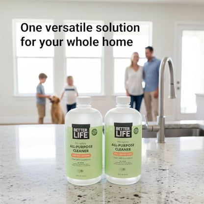 Better Life All Purpose Cleaner - Multipurpose Home and Kitchen Cleaning Spray for Glass, Countertops, Appliances, Upholstery & More - Multi-surface Spray Cleaner - 24oz (Pack of 2) Clary Sage/Citrus - size: 24 Fl Oz (Pack of 2)