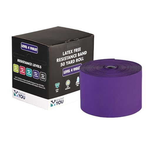 Latex Free Resistance Band 50 Yard Rolls - color: Violet v2
