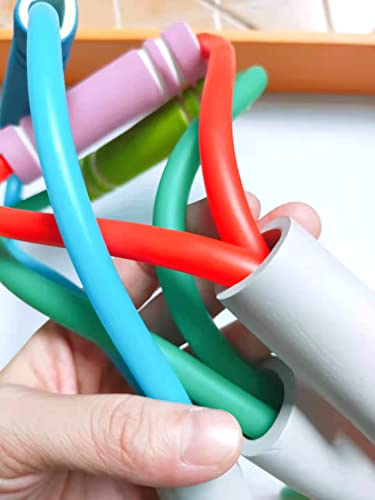 Resistance Bands, Figure 8 Exercise Bands for Women Men, 8 Shaped Resistance Bands for Arms, Chest Expander, Yoga Gym Fitness Pulling Rope 8 Word Elastic for Exercise Muscle Training Tubing
