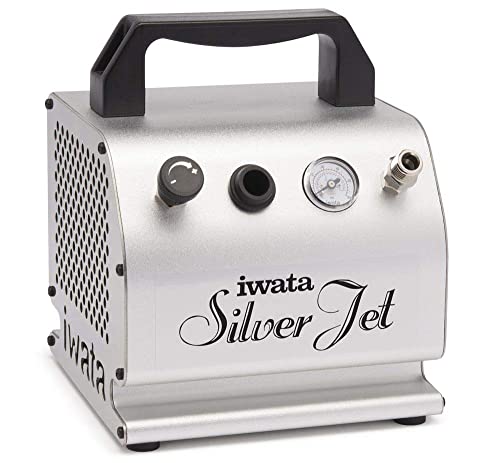 Iwata-Medea Studio Series Silver Jet Single Piston Air Compressor