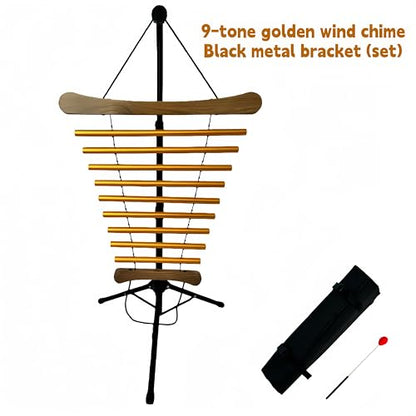Handy Chime with Mallet for Relaxing Sound Bath Meditation Yoga Class Energy Refresh 9 Tone Swing Chime Sound Healing Instrument - color: Single Wind Chime