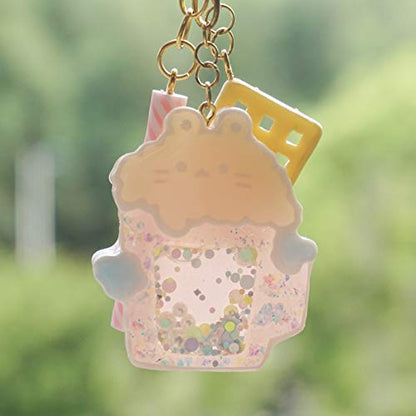 FUNSHOWCASE Epoxy Resin Shaker Molds Set Jewelry Casting Supplies, Bear, Chick, Sheep, Beer Mug, Game Console 5 Silicone Trays with 5 Seal Films, Height 2-2.4inch - color: Keychain Charms Craft 10-Pack