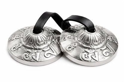 Premium Bronze Tingsha Cymbals Bells - Meditation Mindfulness Chime For Chakra Healing Sound Bath Spiritual Gifts Handcrafted Tibetan By Himalayan Bazaar - size: 1.6 Inches