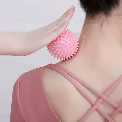 Massage Ball - Spiky for Deep Tissue Back Massage, Foot Massager, Plantar Fasciitis & All Over Body Deep Tissue Muscle Therapy，Foot Massage Ball